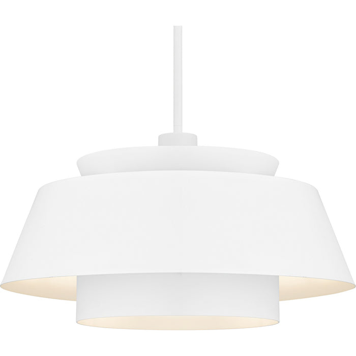 Quoizel - LMI2824W - Three Light Pendant - Lumi - Matte White