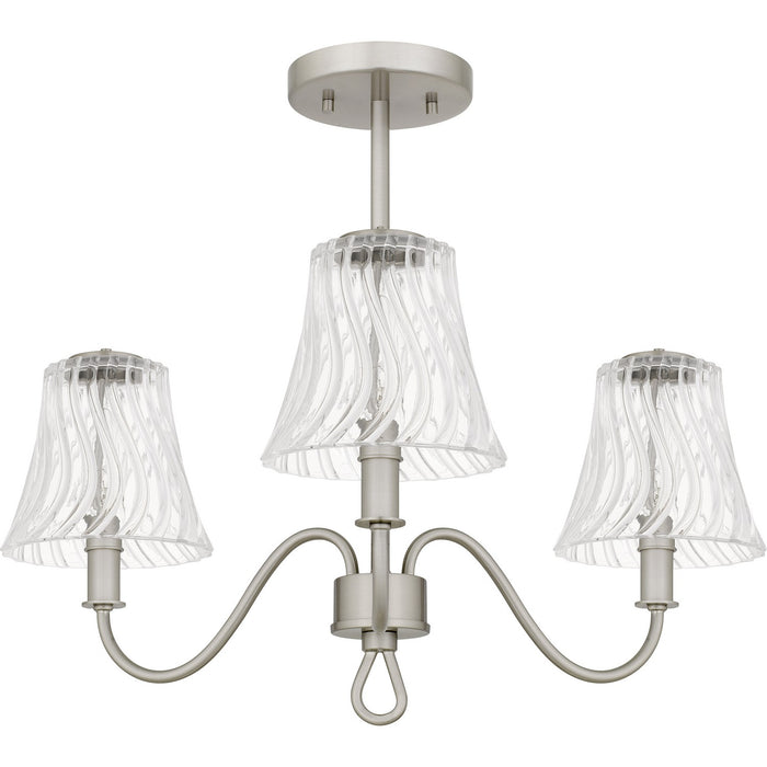 Quoizel - MCK1722BN - Three Light Semi-Flush Mount - McKinney - Brushed Nickel