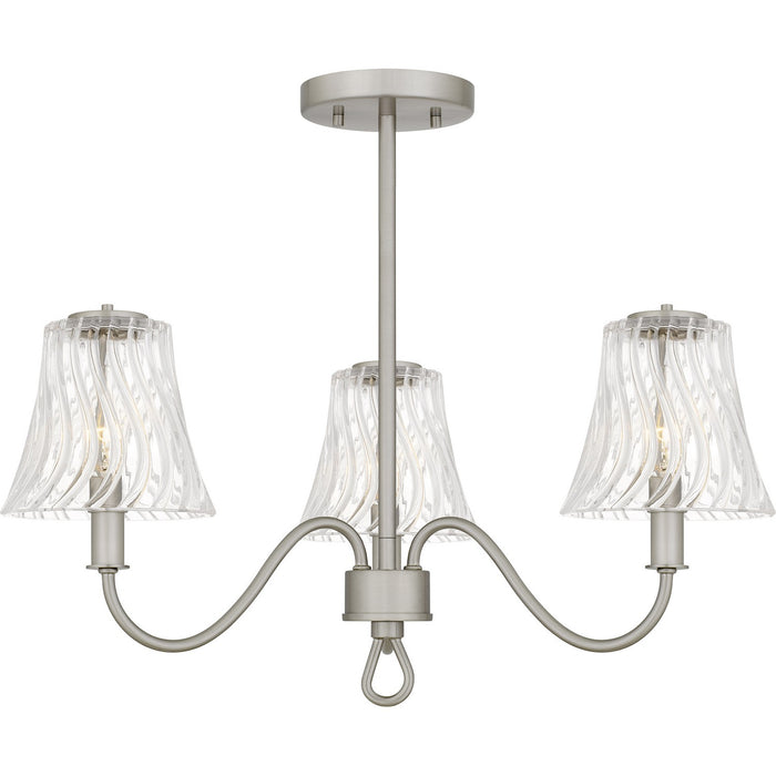 Quoizel - MCK1722BN - Three Light Semi-Flush Mount - McKinney - Brushed Nickel