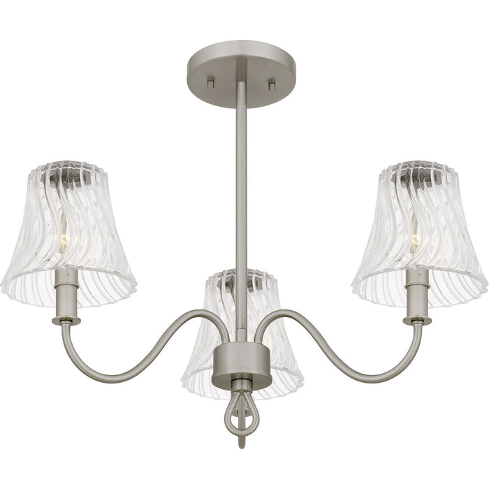 Quoizel - MCK1722BN - Three Light Semi-Flush Mount - McKinney - Brushed Nickel