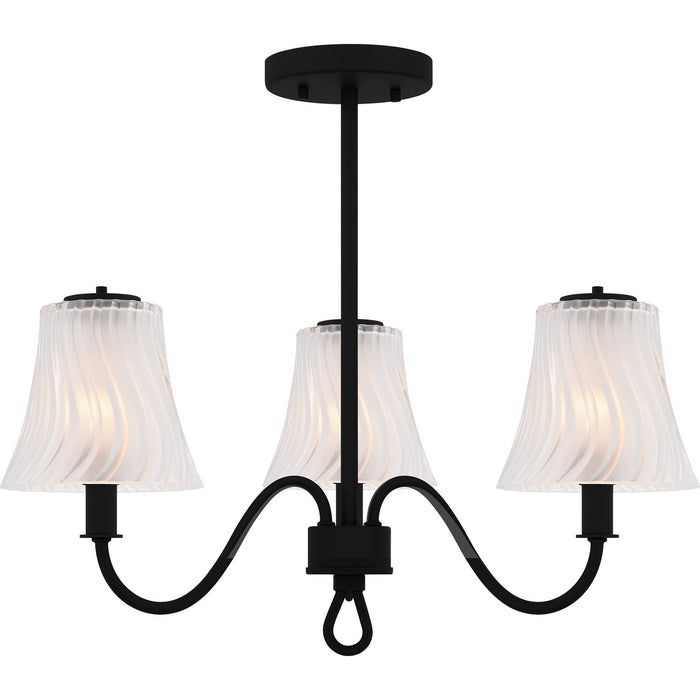 Quoizel - MCK1722MBK - Three Light Semi-Flush Mount - McKinney - Matte Black