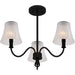 Quoizel - MCK1722MBK - Three Light Semi-Flush Mount - McKinney - Matte Black