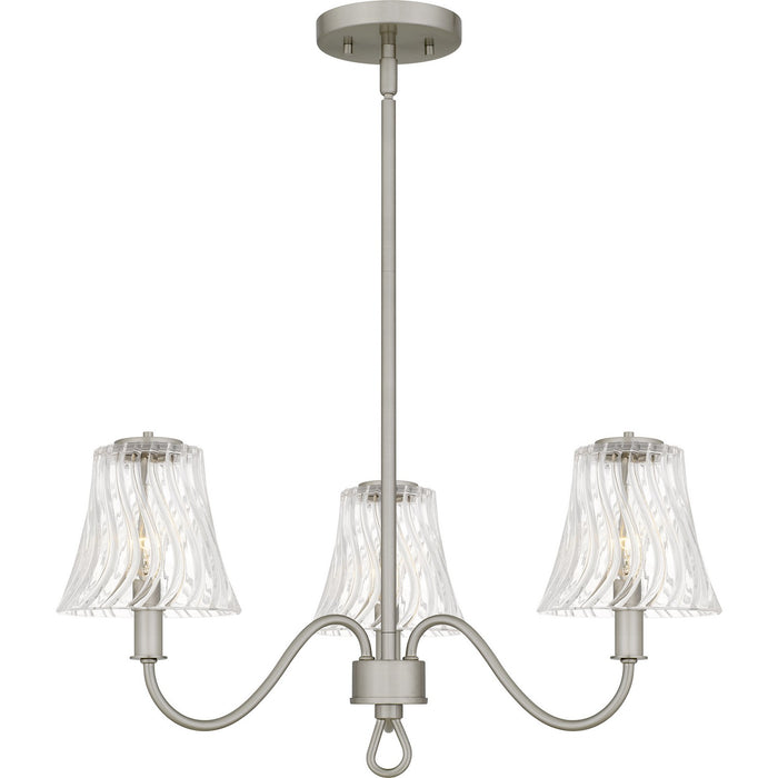 Quoizel - MCK5022BN - Three Light Chandelier - McKinney - Brushed Nickel