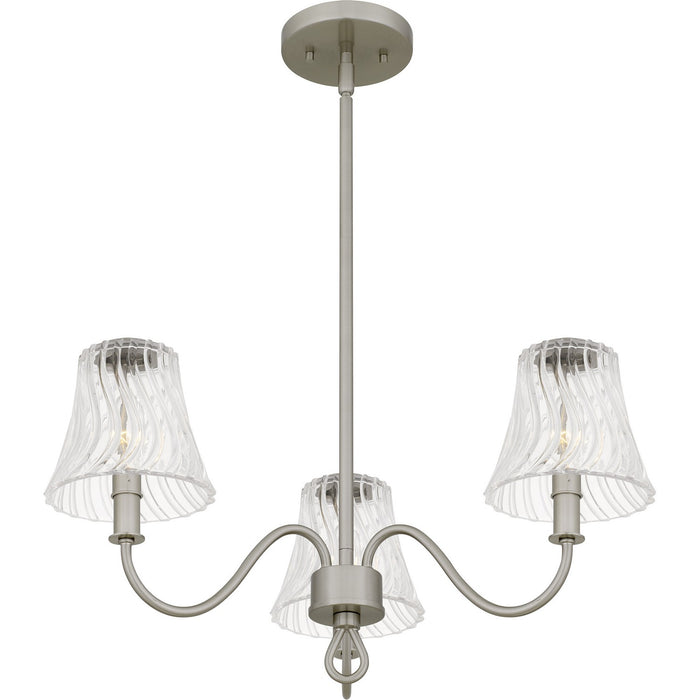 Quoizel - MCK5022BN - Three Light Chandelier - McKinney - Brushed Nickel