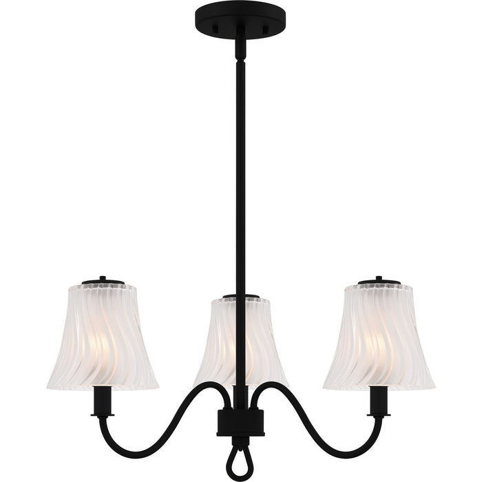 Quoizel - MCK5022MBK - Three Light Chandelier - McKinney - Matte Black