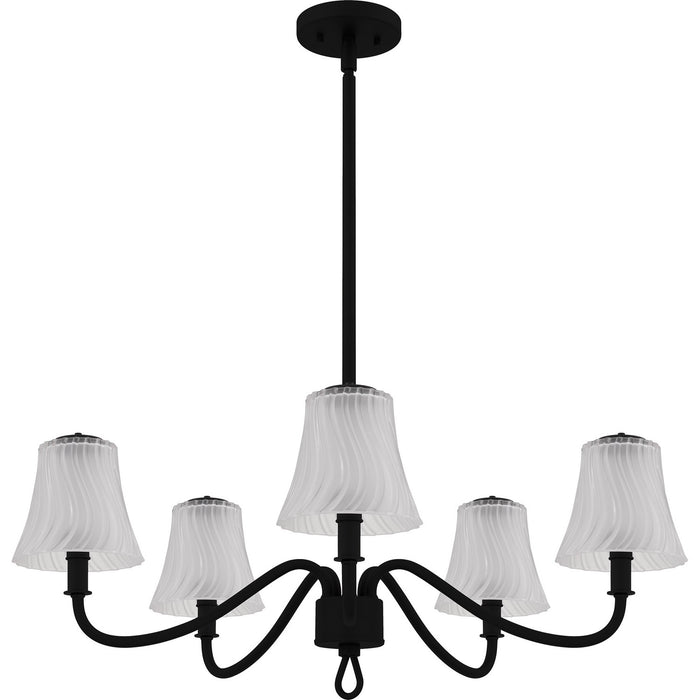 Quoizel - MCK5030MBK - Five Light Chandelier - McKinney - Matte Black