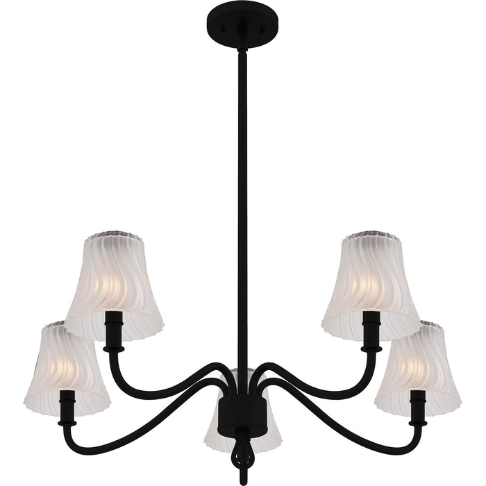 Quoizel - MCK5030MBK - Five Light Chandelier - McKinney - Matte Black