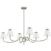 Quoizel - MCK644BN - Six Light Linear Chandelier - McKinney - Brushed Nickel
