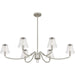 Quoizel - MCK644BN - Six Light Linear Chandelier - McKinney - Brushed Nickel