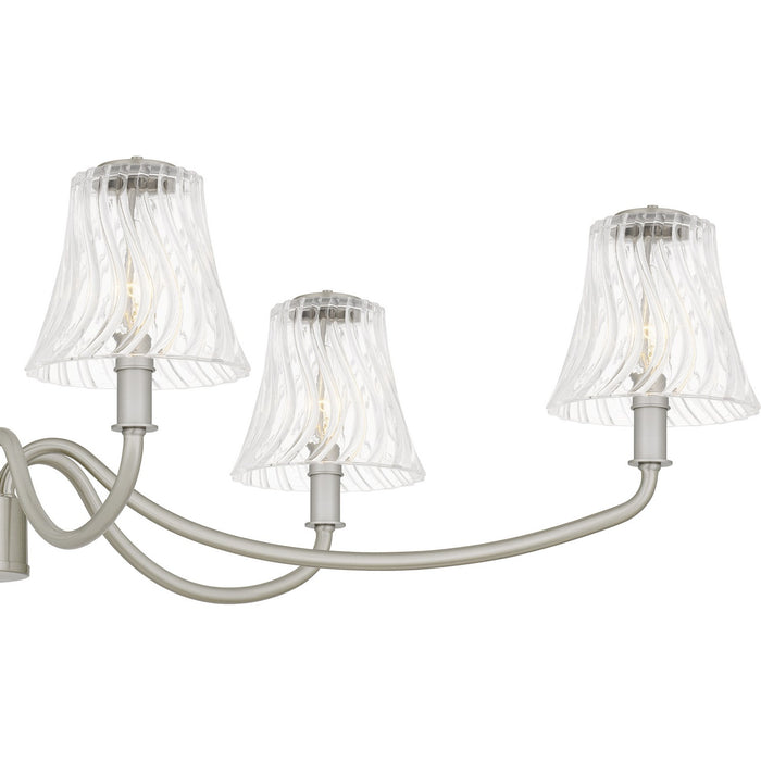 Quoizel - MCK644BN - Six Light Linear Chandelier - McKinney - Brushed Nickel