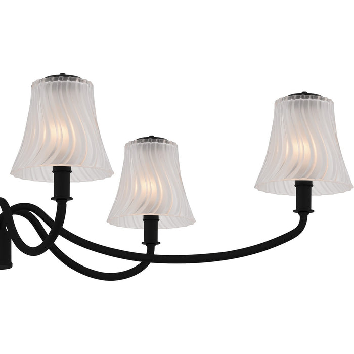 Quoizel - MCK644MBK - Six Light Linear Chandelier - McKinney - Matte Black
