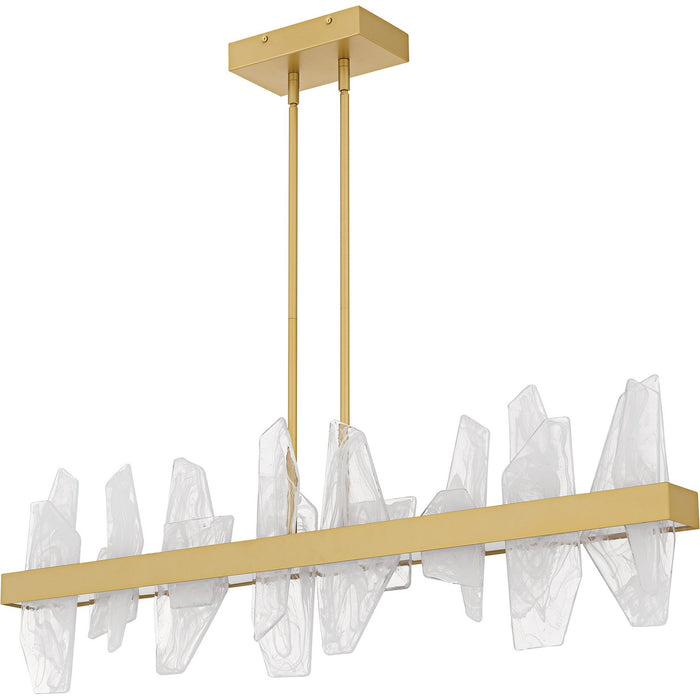 Quoizel - PCAUR142SGD - LED Linear Chandelier - Aurelia - Soft Gold