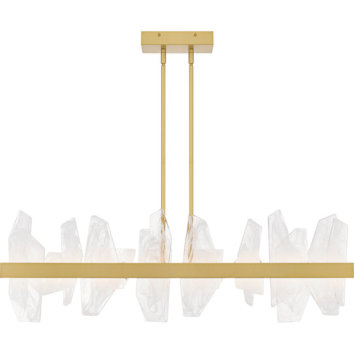 Quoizel - PCAUR142SGD - LED Linear Chandelier - Aurelia - Soft Gold
