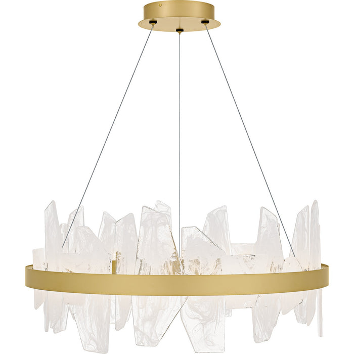 Quoizel - PCAUR5030SGD - LED Chandelier - Aurelia - Soft Gold