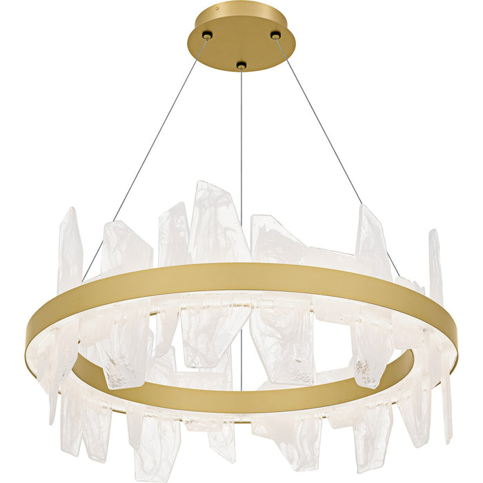 Quoizel - PCAUR5030SGD - LED Chandelier - Aurelia - Soft Gold