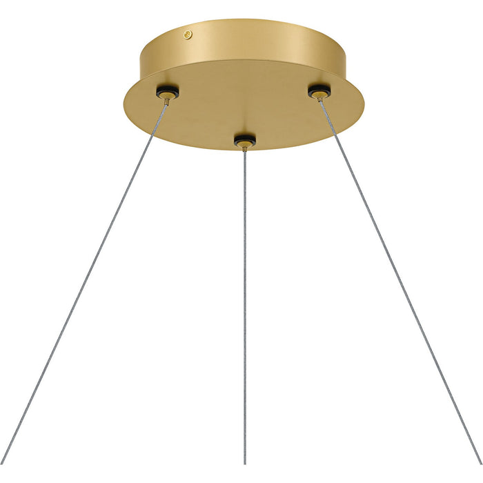 Quoizel - PCAUR5030SGD - LED Chandelier - Aurelia - Soft Gold