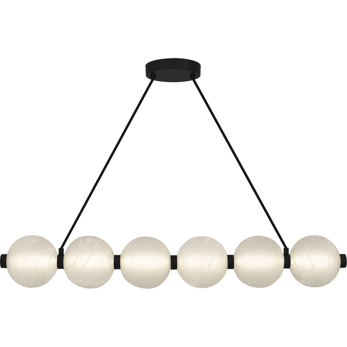 Quoizel - PCCAD144MBK - LED Linear Chandelier - Clarendon - Matte Black