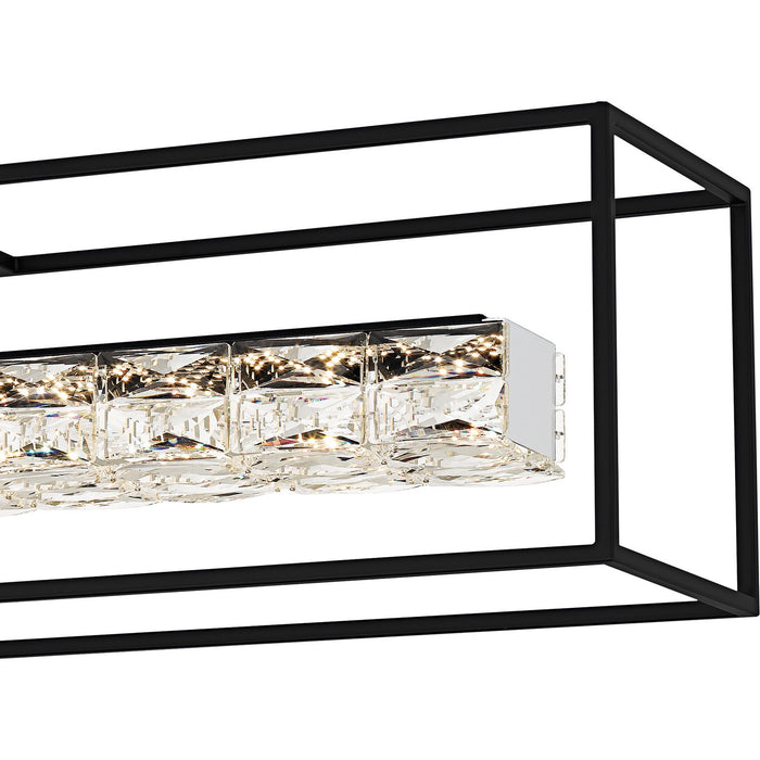 Quoizel - PCDZ148MBK - LED Linear Chandelier - Dazzle - Matte Black