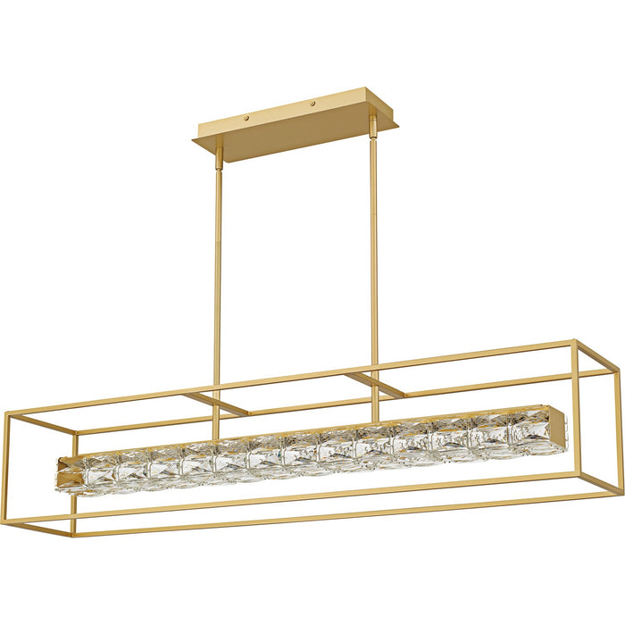 Quoizel - PCDZ148SGD - LED Linear Chandelier - Dazzle - Soft Gold