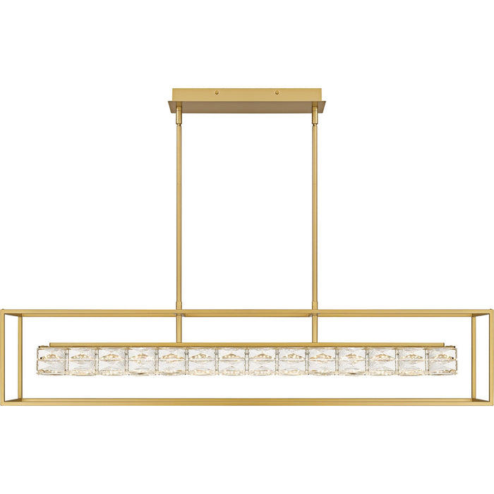 Quoizel - PCDZ148SGD - LED Linear Chandelier - Dazzle - Soft Gold