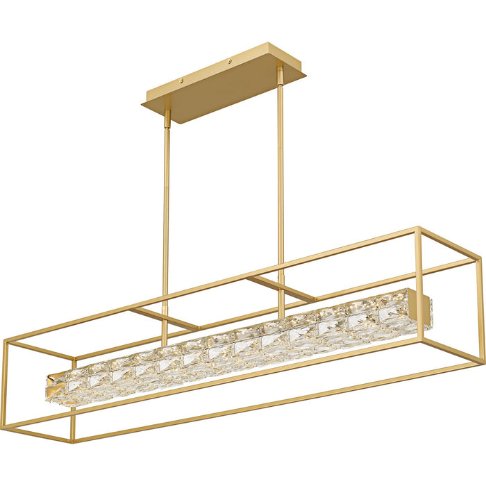 Quoizel - PCDZ148SGD - LED Linear Chandelier - Dazzle - Soft Gold