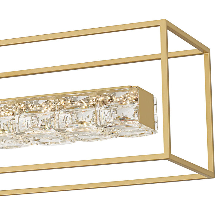 Quoizel - PCDZ148SGD - LED Linear Chandelier - Dazzle - Soft Gold