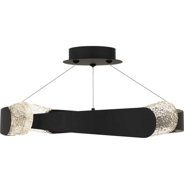 Quoizel - PCSAF1724MBK - LED Semi-Flush Mount - Saffron - Matte Black