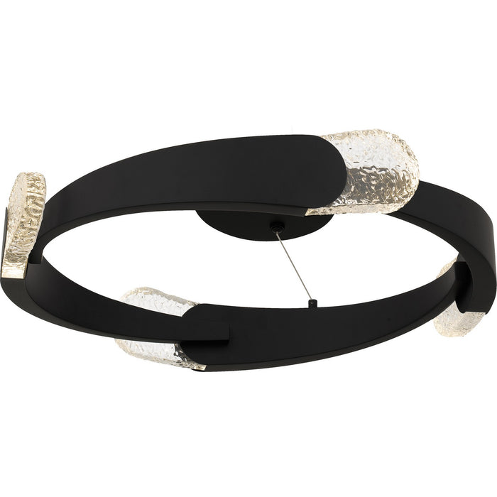 Quoizel - PCSAF1724MBK - LED Semi-Flush Mount - Saffron - Matte Black