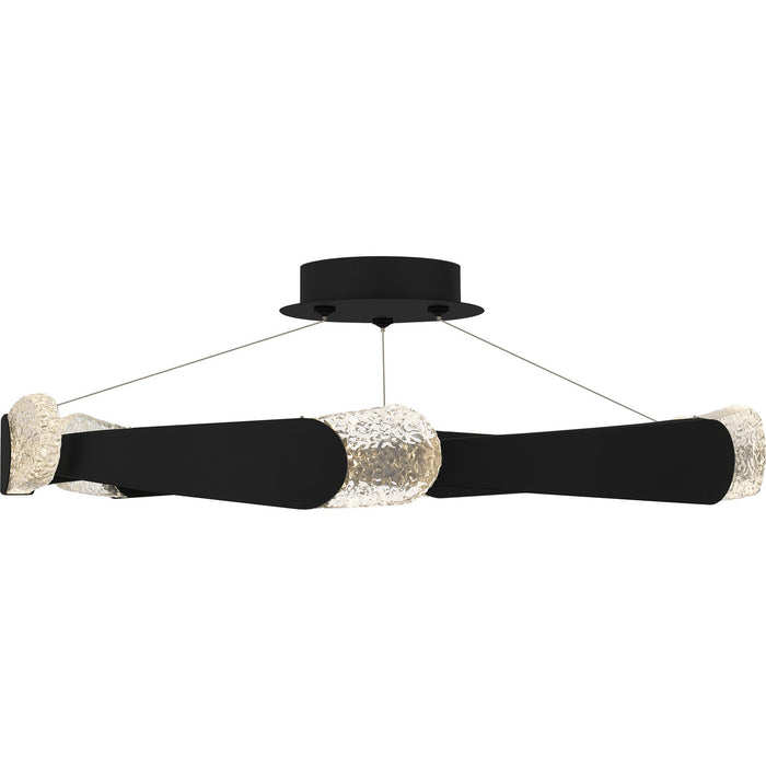 Quoizel - PCSAF1734MBK - LED Semi-Flush Mount - Saffron - Matte Black