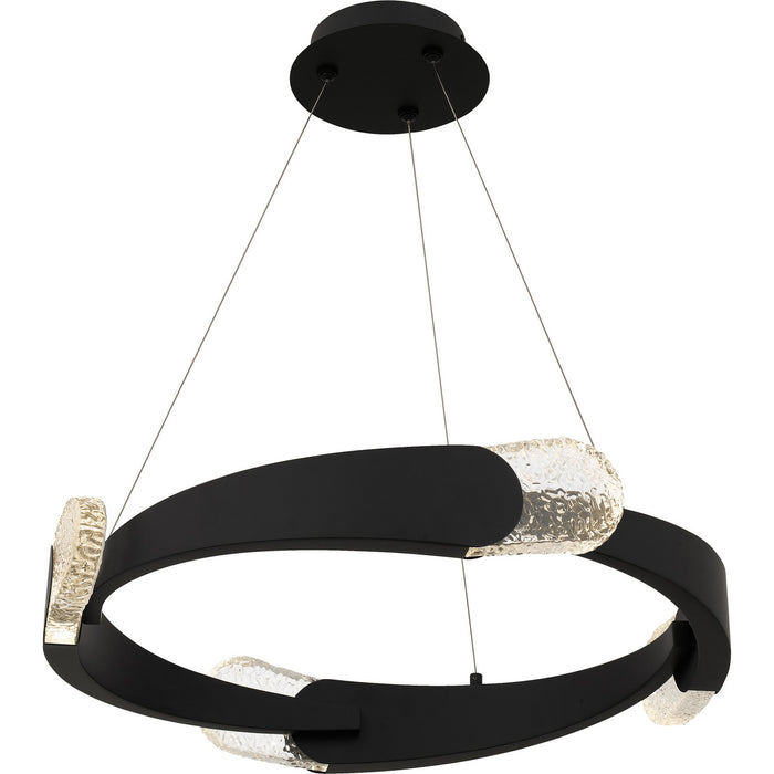 Quoizel - PCSAF2824MBK - LED Pendant - Saffron - Matte Black