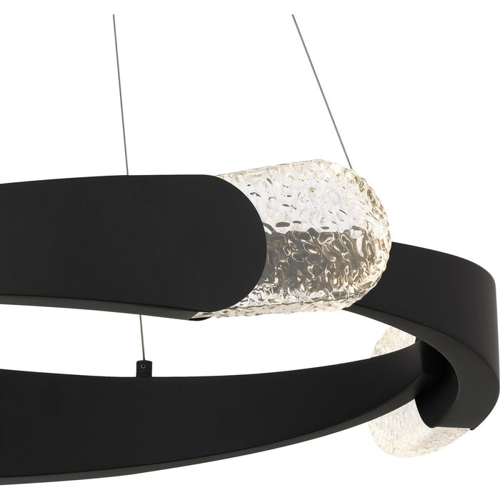 Quoizel - PCSAF2824MBK - LED Pendant - Saffron - Matte Black