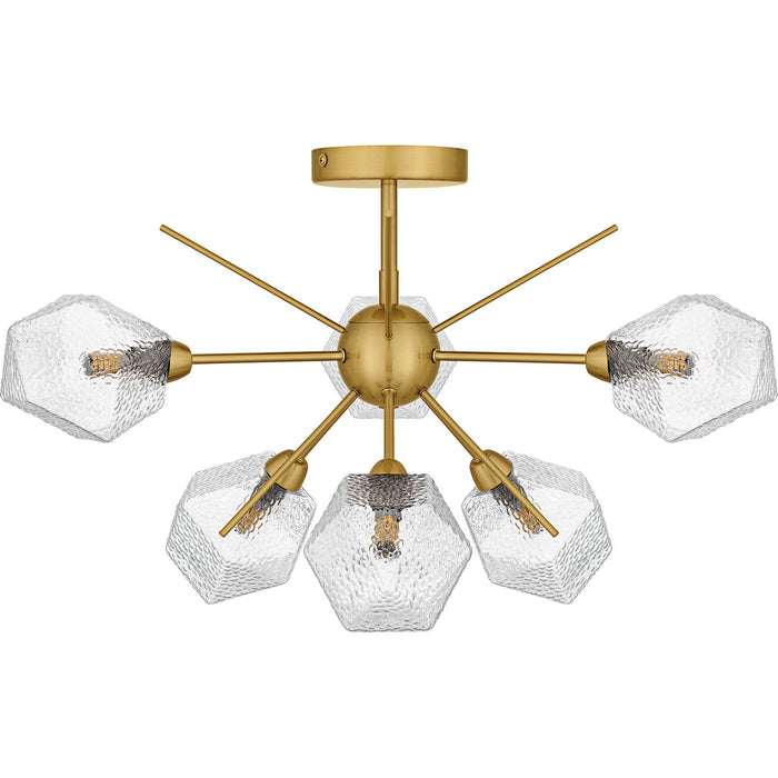 Quoizel - PCSVD1724BRG - Six Light Semi-Flush Mount - Salvador - Brushed Gold