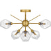 Quoizel - PCSVD1724BRG - Six Light Semi-Flush Mount - Salvador - Brushed Gold