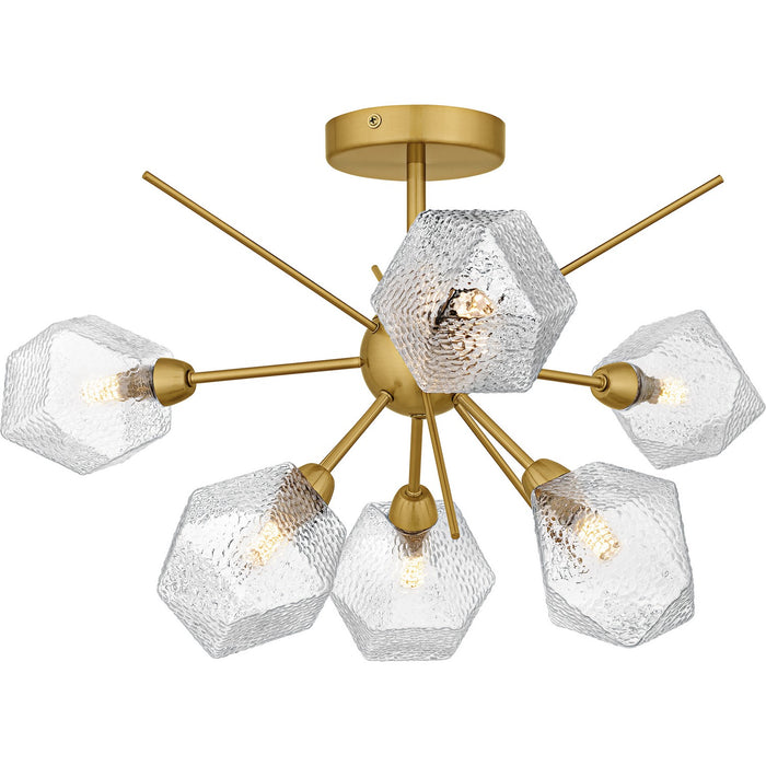 Quoizel - PCSVD1724BRG - Six Light Semi-Flush Mount - Salvador - Brushed Gold