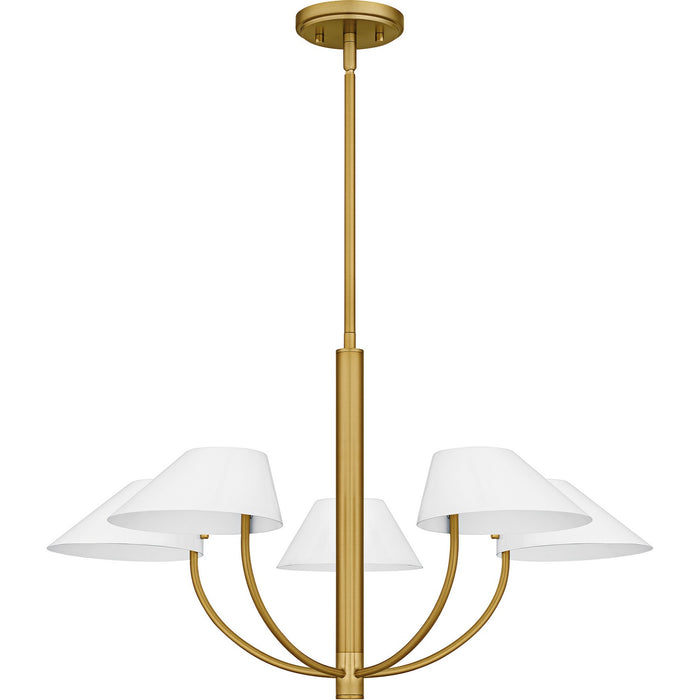 Quoizel - PNY5028BRG - Five Light Chandelier - Penley - Brushed Gold