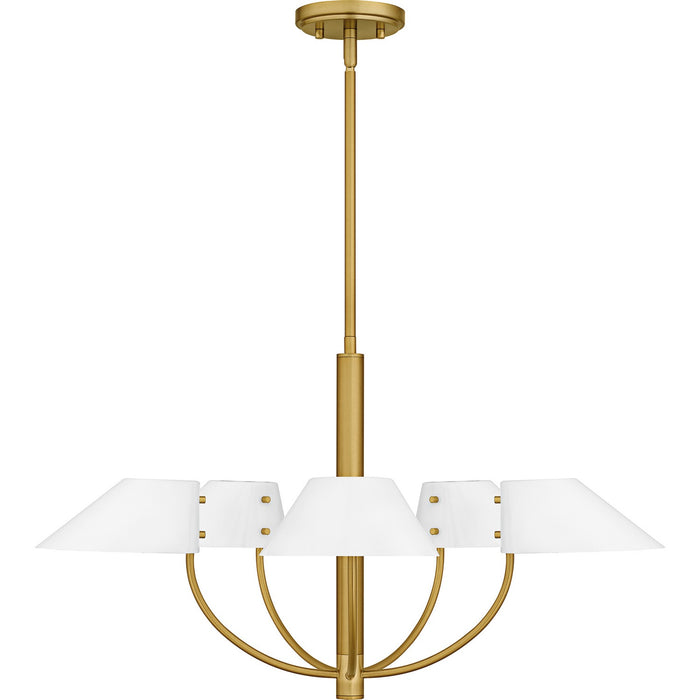 Quoizel - PNY5028BRG - Five Light Chandelier - Penley - Brushed Gold