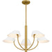 Quoizel - PNY5028BRG - Five Light Chandelier - Penley - Brushed Gold