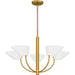 Quoizel - PNY5028BRG - Five Light Chandelier - Penley - Brushed Gold