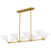 Quoizel - PNY842BRG - Six Light Linear Chandelier - Penley - Brushed Gold