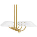 Quoizel - PNY842BRG - Six Light Linear Chandelier - Penley - Brushed Gold