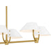 Quoizel - PNY842BRG - Six Light Linear Chandelier - Penley - Brushed Gold