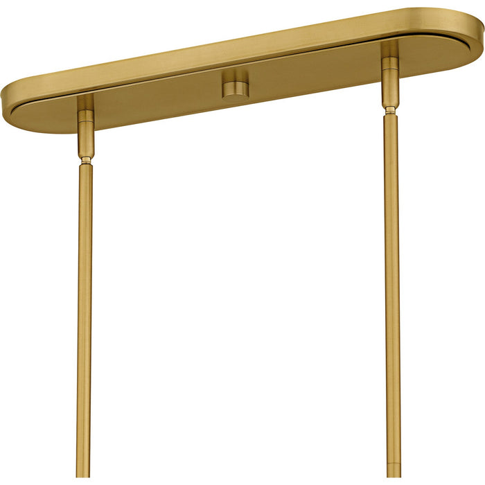 Quoizel - PNY842BRG - Six Light Linear Chandelier - Penley - Brushed Gold