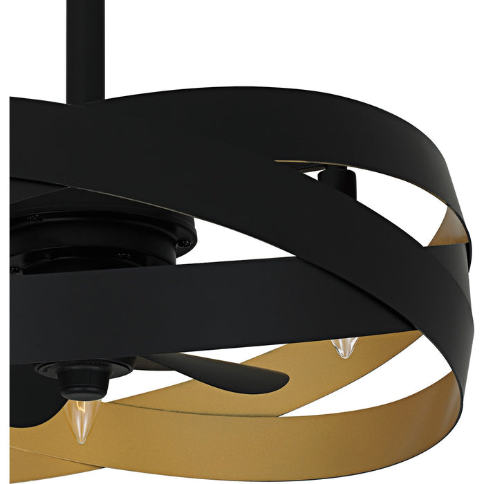 Quoizel - QFA6771MBK - Three Light Fan Light - Zito - Matte Black