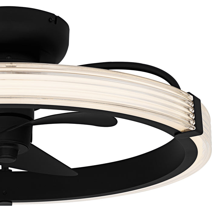 Quoizel - QFA6805MBK - LED Fan Light - Elrod - Matte Black