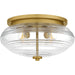 Quoizel - QFL6773BRG - Four Light Flush Mount - Gatonby - Brushed Gold