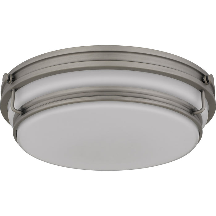 Quoizel - QFL6776AN - Three Light Flush Mount - Grafton - Antique Nickel