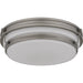 Quoizel - QFL6776AN - Three Light Flush Mount - Grafton - Antique Nickel