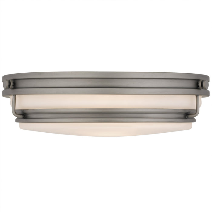 Quoizel - QFL6776AN - Three Light Flush Mount - Grafton - Antique Nickel