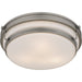 Quoizel - QFL6776AN - Three Light Flush Mount - Grafton - Antique Nickel