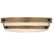 Quoizel - QFL6776WS - Three Light Flush Mount - Grafton - Weathered Brass